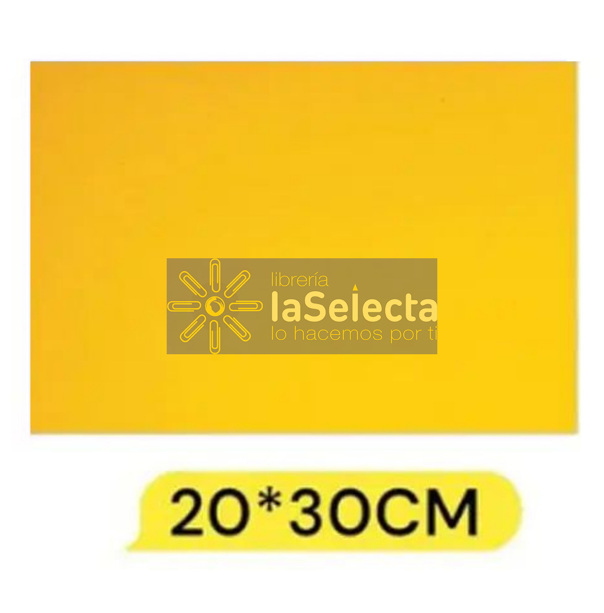 GOMA EVA LISA 20X30 CM 2MM AMARILLO MEDIO IMPORTADO